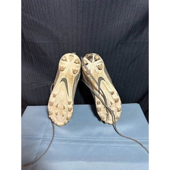 Nike Huarache 5 Lax Grey Lace Up Lacrosse Cleats Size 5Y Used No Box - Picture 5 of 6